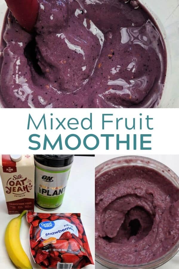 Mixed Fruit Smoothie Collage