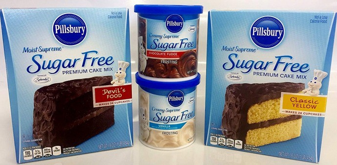 Pillsbury Sugar free Cake Mix and Sugar Free Frosting