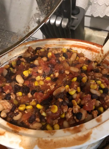 Chili in a slow cooker