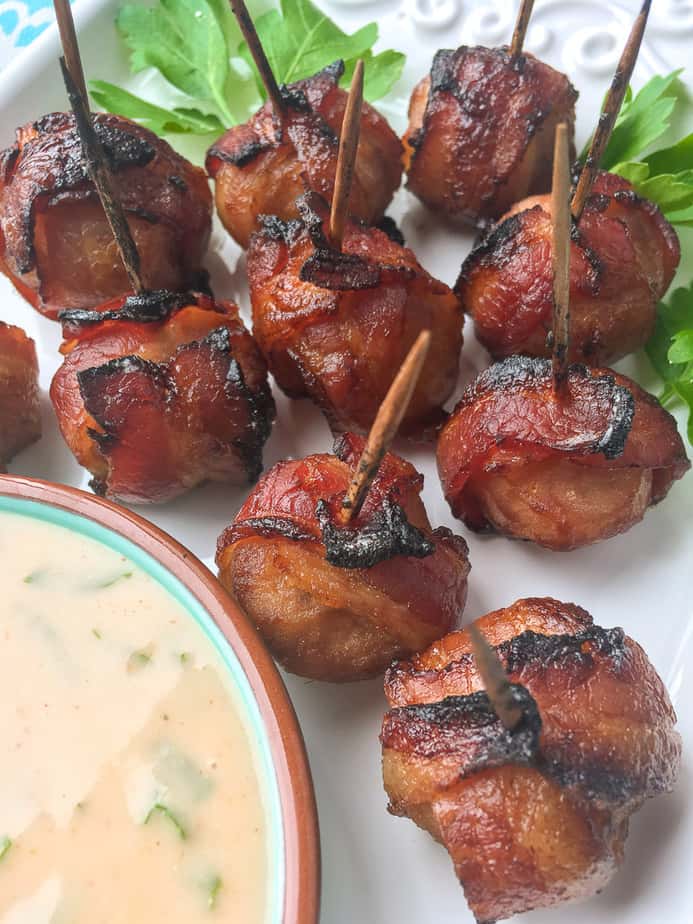 Bacon wrapped water chestnuts