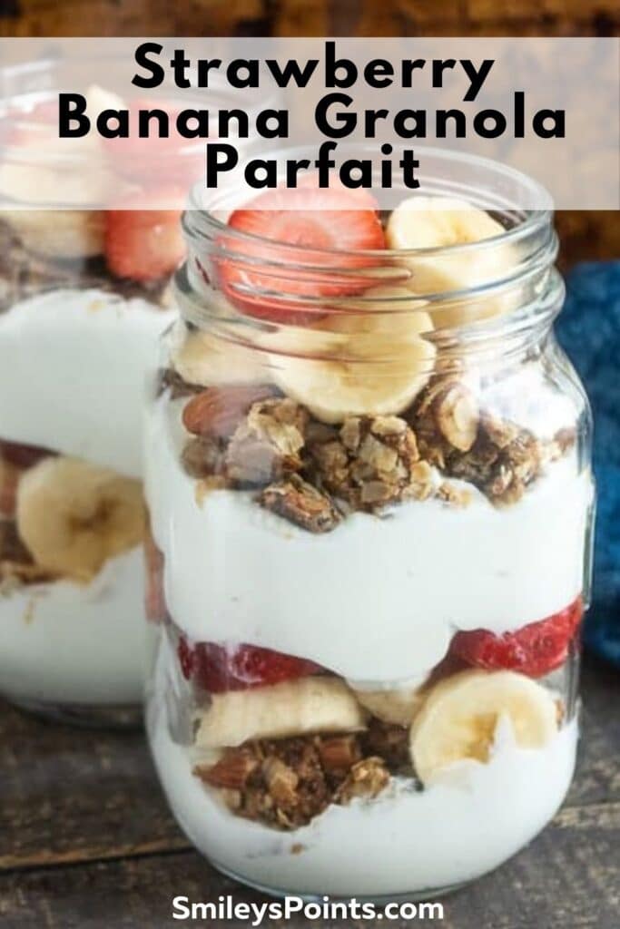 Strawberry-Banana Granola Parfait