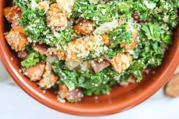 Roasted Sweet Potato, Kale & Quinoa Salad